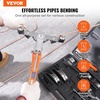image:imageVEVOR Copper Pipe Bender 7 Colorful Dies 1478 inch 90 Degrees Forward and Reverse Bending 622 mm for Copper amp Aluminum Tubes with Reverse Bend AttachmentOrange