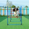 image:imageVEVOR Dog Agility Course Backyard Set 13pcs Agility Training Equipment for Dogs 2 Tunnels with SandbagsAdjustable HurdlesWeave PolesJump RingPause Box Puppy Obstacle Course Kit with Storage Bag4 Pcs Dog Hurdles