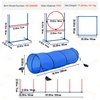 image:imageVEVOR Dog Agility Course Backyard Set 13pcs Agility Training Equipment for Dogs 2 Tunnels with SandbagsAdjustable HurdlesWeave PolesJump RingPause Box Puppy Obstacle Course Kit with Storage Bag7 Pcs Training Set
