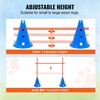 image:imageVEVOR Dog Agility Course Backyard Set 13pcs Agility Training Equipment for Dogs 2 Tunnels with SandbagsAdjustable HurdlesWeave PolesJump RingPause Box Puppy Obstacle Course Kit with Storage Bag6 Pcs Cones Kit