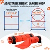 image:imageVEVOR Dog Agility Course Backyard Set 13pcs Agility Training Equipment for Dogs 2 Tunnels with SandbagsAdjustable HurdlesWeave PolesJump RingPause Box Puppy Obstacle Course Kit with Storage Bag13 Pcs Upgraded Set