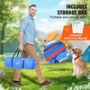 image:imageVEVOR Dog Agility Course Backyard Set 13pcs Agility Training Equipment for Dogs 2 Tunnels with SandbagsAdjustable HurdlesWeave PolesJump RingPause Box Puppy Obstacle Course Kit with Storage Bag4 Pcs Dog Hurdles