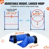 image:imageVEVOR Dog Agility Course Backyard Set 13pcs Agility Training Equipment for Dogs 2 Tunnels with SandbagsAdjustable HurdlesWeave PolesJump RingPause Box Puppy Obstacle Course Kit with Storage Bag13 Pcs Set