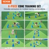 image:imageVEVOR Dog Agility Course Backyard Set 13pcs Agility Training Equipment for Dogs 2 Tunnels with SandbagsAdjustable HurdlesWeave PolesJump RingPause Box Puppy Obstacle Course Kit with Storage Bag6 Pcs Cones Kit