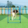 image:imageVEVOR Dog Agility Course Backyard Set 13pcs Agility Training Equipment for Dogs 2 Tunnels with SandbagsAdjustable HurdlesWeave PolesJump RingPause Box Puppy Obstacle Course Kit with Storage Bag13 Pcs Upgraded Set