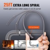 image:imageVEVOR Drain Auger 25Ft Plumbing Snake Auto Feed Plumbers Snake with Drill Attachment Pipe Snake Drain Clog Remover for Kitchen Bathroom Shower Sink with Protective Hose and GlovesElectric AutoFeed