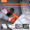 image:imageVEVOR Drain Auger 25Ft Plumbing Snake Auto Feed Plumbers Snake with Drill Attachment Pipe Snake Drain Clog Remover for Kitchen Bathroom Shower Sink with Protective Hose and GlovesAutoFeed
