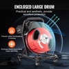 image:imageVEVOR Drain Cleaner Machine 100 FT x 38 Inch Auto Feed Sewer Snake Auger Portable Drain Cleaning Machine with Climbing Wheels Adjustable Drum 8 Cutters amp Foot Switch for 2 to 4 Pipes50 FT x 12 Manual Feed