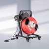 image:imageVEVOR Drain Cleaner Machine 100 FT x 38 Inch Auto Feed Sewer Snake Auger Portable Drain Cleaning Machine with Climbing Wheels Adjustable Drum 8 Cutters amp Foot Switch for 2 to 4 Pipes50 FT x 12 Manual Feed