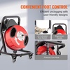 image:imageVEVOR Drain Cleaner Machine 100 FT x 38 Inch Auto Feed Sewer Snake Auger Portable Drain Cleaning Machine with Climbing Wheels Adjustable Drum 8 Cutters amp Foot Switch for 2 to 4 Pipes50 FT x 12 Manual Feed