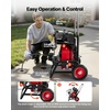 image:imageVEVOR Drain Cleaner Machine 100 FT x 38 Inch Auto Feed Sewer Snake Auger Portable Drain Cleaning Machine with Climbing Wheels Adjustable Drum 8 Cutters amp Foot Switch for 2 to 4 Pipes100 FT x 38