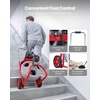 image:imageVEVOR Drain Cleaner Machine 100 FT x 38 Inch Auto Feed Sewer Snake Drain Auger on Wheels Portable Drain Cleaning Machine with 8 Cutters amp AirActivated Foot Switch for 2 to 4 Pipes75 FT x 38
