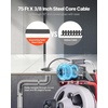 image:imageVEVOR Drain Cleaner Machine 100 FT x 38 Inch Auto Feed Sewer Snake Drain Auger on Wheels Portable Drain Cleaning Machine with 8 Cutters amp AirActivated Foot Switch for 2 to 4 Pipes75 FT x 38