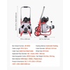 image:imageVEVOR Drain Cleaner Machine 100 FT x 38 Inch Auto Feed Sewer Snake Drain Auger on Wheels Portable Drain Cleaning Machine with 8 Cutters amp AirActivated Foot Switch for 2 to 4 Pipes75 FT x 38
