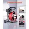 image:imageVEVOR Drain Cleaner Machine 50 FT x 12 Inch Manual Feed Sewer Snake Auger on Wheels  with 4 Cutters amp Airactivated Foot Switch for 2 to 6 Pipes50 FT x 12 Upgraded Version