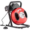 image:imageVEVOR Drain Cleaner Machine 50 FT x 12 Inch Manual Feed Sewer Snake Auger on Wheels  with 4 Cutters amp Airactivated Foot Switch for 2 to 6 Pipes50 FT x 12