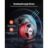 image:imageVEVOR Drain Cleaner Machine 50 FT x 12 Inch Manual Feed Sewer Snake Auger on Wheels  with 4 Cutters amp Airactivated Foot Switch for 2 to 6 Pipes50 FT x 12 Upgraded Version