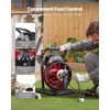 image:imageVEVOR Drain Cleaner Machine 75 FT x 12 Inch Sewer Snake Auger Manual Feed  Efficient Clog Clearing for 2 to 6 Pipes Solid Core Steel Cable with 4 Cutters amp Airactivated Foot Switch50 FT x 516