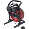 image:imageVEVOR Drain Cleaner Machine 75 FT x 12 Inch Sewer Snake Auger Manual Feed  Efficient Clog Clearing for 2 to 6 Pipes Solid Core Steel Cable with 4 Cutters amp Airactivated Foot Switch50 FT x 12
