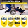 image:imageVEVOR Drain Cleaning Cable 100 ft x 12 inch Solid Core Cable Sewer Cable Drain Auger Cable Cleaner Snake Clog Pipe Drain Cleaning Cable WFour Shapes of Cutters100Ft x 12Inch