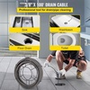 image:imageVEVOR Drain Cleaning Cable 100 ft x 12 inch Solid Core Cable Sewer Cable Drain Auger Cable Cleaner Snake Clog Pipe Drain Cleaning Cable WFour Shapes of Cutters100Ft x 38Inch