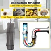 image:imageVEVOR Drain Cleaning Cable 100 ft x 12 inch Solid Core Cable Sewer Cable Drain Auger Cable Cleaner Snake Clog Pipe Drain Cleaning Cable WFour Shapes of Cutters100Ft x 38Inch