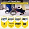 image:imageVEVOR Drain Cleaning Cable 100 ft x 12 inch Solid Core Cable Sewer Cable Drain Auger Cable Cleaner Snake Clog Pipe Drain Cleaning Cable WFour Shapes of Cutters100Ft x 38Inch