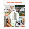 image:imageVEVOR Electric Tank Water Heater 6 Gallon 1600W PointofUse Hot Water Heater with LED Display Knob Control Top Outlet 120V Storage Design with TampP Valve for Studio Apartments RVs Gray6 Gal