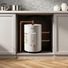 image:imageVEVOR Electric Tank Water Heater 6 Gallon 1600W PointofUse Hot Water Heater with LED Display Knob Control Top Outlet 120V Storage Design with TampP Valve for Studio Apartments RVs Gray6 Gal