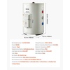 image:imageVEVOR Electric Tank Water Heater 6 Gallon 1600W PointofUse Hot Water Heater with LED Display Knob Control Top Outlet 120V Storage Design with TampP Valve for Studio Apartments RVs Gray12 Gal