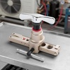 image:imageVEVOR Flaring Tool HVAC 45 Eccentric Single Flaring Tool for 316  34 Copper Aluminum Tubes Copper Pipe Flare Tool Kit for Refrigeration Air Conditioner Repair  Toolbox IncludedSAE  Metric Sizes