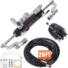 image:imageVEVOR Hydraulic Outboard Steering Kit 300HP Marine Boat Hydraulic Steering System with Helm Pump TwoWay Lock Cylinder and 26 Feet Hydraulic Steering Hose for Single Station SingleEngine Boats