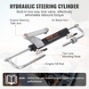 image:imageVEVOR Hydraulic Outboard Steering Kit 90HP Marine Boat Hydraulic Steering System with Helm Pump TwoWay Lock Cylinder and 24 Feet Hydraulic Steering Hose for Single Station SingleEngine Boats90 HP 24 FT Hose
