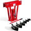 image:imageVEVOR Hydraulic Pipe Bender 12 Ton Manual Copper Exhaust Pipe Bending Machine with 6 Dies 12  2 and 90180 Adjustable Rollers HeavyDuty Pipe Tube Bender for Piping Railing Construction