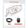 image:imageVEVOR Hydraulic Steering Helm Pump 150 HP Helm Pump for Boat with 69 MPa1000 psi Max Working Pressure Aluminum Alloy Housing Check Valve Replaceable Shaft Seal for Outboards Fishing Boats