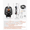 image:imageVEVOR Hydraulic Steering Kit 150 HP Marine Boat Hydraulic Steering System with 69 MPa1000 psi Helm Pump TwoWay Lock Cylinder and 26ft HighStrength Hoses for Single Station SingleEngine Use