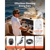 image:imageVEVOR Hydraulic Steering Kit 200 HP Marine Boat Hydraulic Steering System with 69 MPa1000 psi Helm Pump TwoWay Lock Cylinder and 26ft HighStrength Hoses for Single Station SingleEngine Use200 HP 26 FT Hose