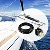image:imageVEVOR Hydraulic Steering Kit 90HP Hydraulic Outboard Steering Kit with Helm Pump Cylinder Marine Steering System Kit  for Single Station SingleEngine Boats 25Mpa363psi Helm Pump with TwoWay Lock Cylinder and 20 Feet HighStrength Hose