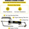 image:imageVEVOR Hydraulic Steering Kit 90HP Hydraulic Outboard Steering Kit with Helm Pump Cylinder Marine Steering System Kit  for Single Station SingleEngine Boats 25Mpa363psi Helm Pump with TwoWay Lock Cylinder and 20 Feet HighStrength Hose