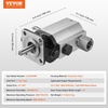 image:imageVEVOR Hydraulic Wood Log Splitter Pump 16GPM 2 Stage 4000PSI 1 Inlet 12 NPT Outlet 3600 RPM Aluminum Hydraulic Gear Pump for Small Engine Mounting Log Splitters Snowplow16GPM 4000PSI Pump