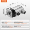 image:imageVEVOR Hydraulic Wood Log Splitter Pump 16GPM 2 Stage 4000PSI 1 Inlet 12 NPT Outlet 3600 RPM Aluminum Hydraulic Gear Pump for Small Engine Mounting Log Splitters Snowplow11GPM 3000PSI Pump
