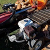 image:imageVEVOR Industrial Silver Aluminum Hydraulic Wood Log Splitter Pump 22GPM 4000PSI 3600RPM 1 Inlet 34 NPT Outlet for Small Engine Mounting Log Splitters Snowplow13GPM Pump Kit