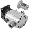 image:imageVEVOR Industrial Silver Aluminum Hydraulic Wood Log Splitter Pump 22GPM 4000PSI 3600RPM 1 Inlet 34 NPT Outlet for Small Engine Mounting Log Splitters Snowplow13GPM Pump Kit