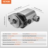 image:imageVEVOR Industrial Silver Aluminum Hydraulic Wood Log Splitter Pump 22GPM 4000PSI 3600RPM 1 Inlet 34 NPT Outlet for Small Engine Mounting Log Splitters Snowplow22GPM 4000PSI