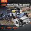 image:imageVEVOR Industrial Silver Aluminum Hydraulic Wood Log Splitter Pump 22GPM 4000PSI 3600RPM 1 Inlet 34 NPT Outlet for Small Engine Mounting Log Splitters Snowplow22GPM 4000PSI