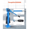 image:imageVEVOR Manual Bending Machine Pipe Tube Bender with 14 Bending Dies 200 HeavyDuty Tube Bending Tool for Copper Aluminum Iron Pipes Ideal for HVAC Air Conditioning Refrigerator Auto Repair7 Round and 7 Square Tubes
