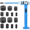 image:imageVEVOR Manual Bending Machine Pipe Tube Bender with 14 Bending Dies 200 HeavyDuty Tube Bending Tool for Copper Aluminum Iron Pipes Ideal for HVAC Air Conditioning Refrigerator Auto Repair7 Round and 7 Square Tubes