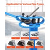 image:imageVEVOR Manual Bending Machine Pipe Tube Bender with 14 Bending Dies 200 HeavyDuty Tube Bending Tool for Copper Aluminum Iron Pipes Ideal for HVAC Air Conditioning Refrigerator Auto Repair7 Round and 7 Square Tubes