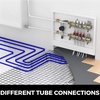 image:imageVEVOR Oxygen Barrier PEX Tubing 500Ft Red 58 Inch PEX Pipe Radiant Heat Floor O2 EVOH PexB Heat Durable Plumbing Flexible for Residential Commercial Heating Plumbing300Ft 12 Red  300Ft 12 Blue