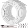 image:imageVEVOR Oxygen NonBarrier PEX Tubing 300 Ft White 34 Inch PEX Pipe Radiant Heat Floor EVOH PexB Heat Durable Plumbing Flexible for Residential Commercial Heating PlumbingWhite